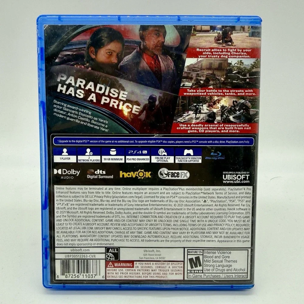 Far Cry 6‎ For Sony PlayStation 4, No Manual Tested - Picture 2 of 3